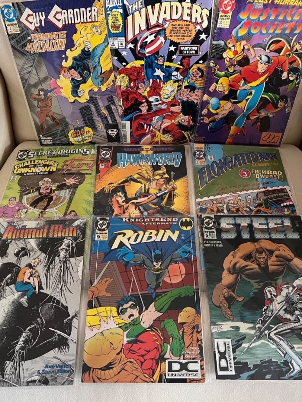 COMIC BOOK LOT 9- MARVEL AND DC Secret Origins ; Animal Man, Elongated Man + Mor